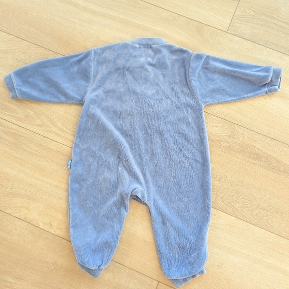 Le Top 24M Velvour Duck One Piece Outfit Blue - Picture 4 of 5